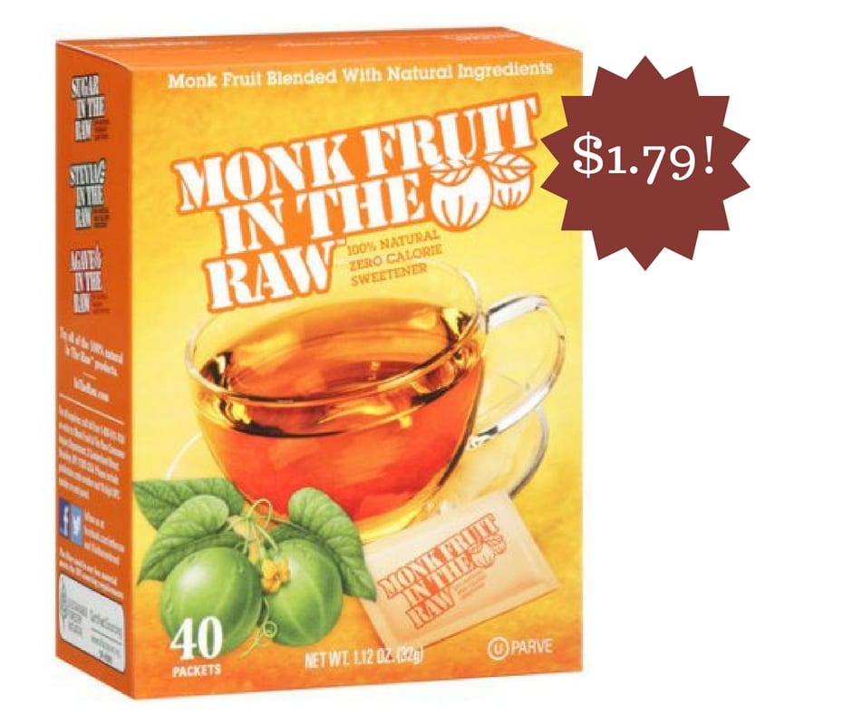 Monk Fruit In The Raw Sweetener Only $1.79