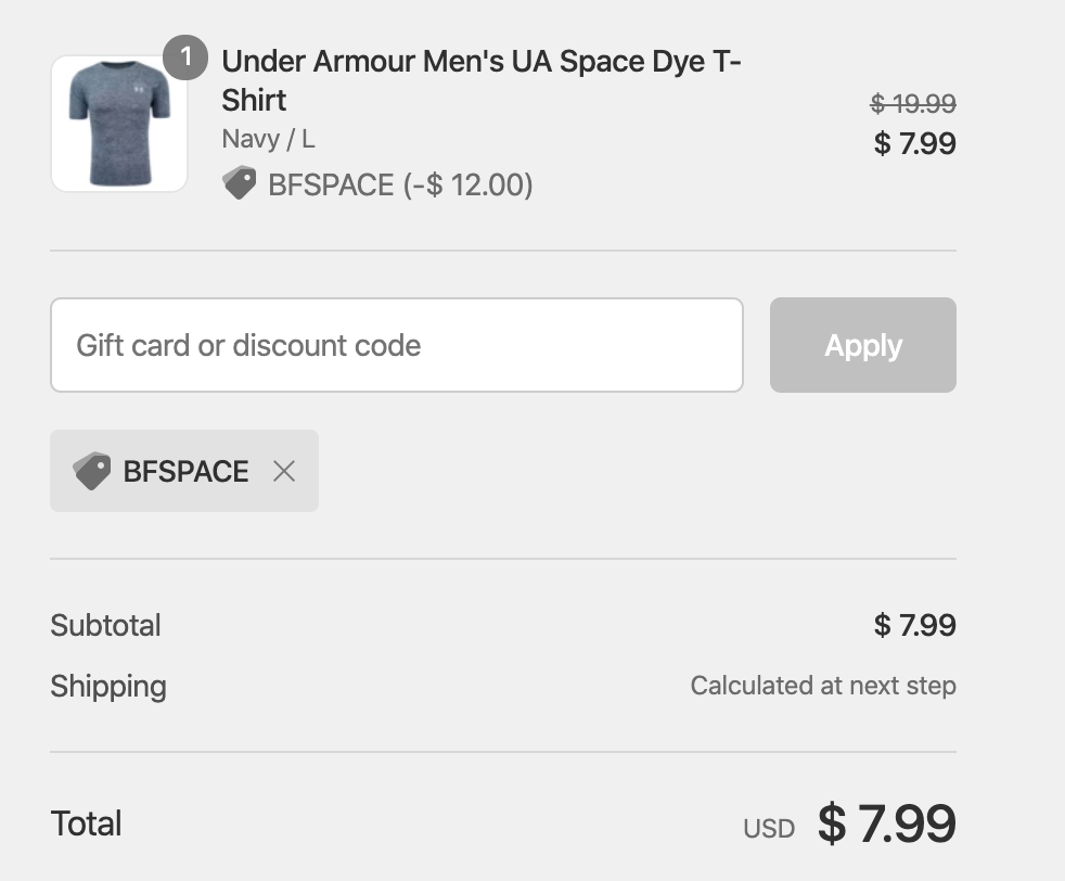 **HOT** Under Armour T Shirts only $7.99 with coupon code!!