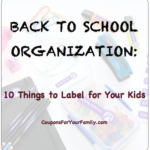 Back to School Organization