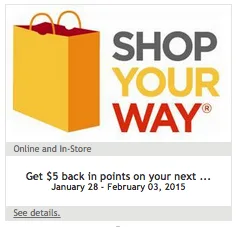 Shop Your Way Coupons