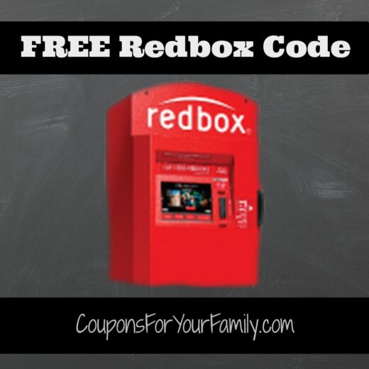 NEW Redbox Code for FREE DVD Rental!!