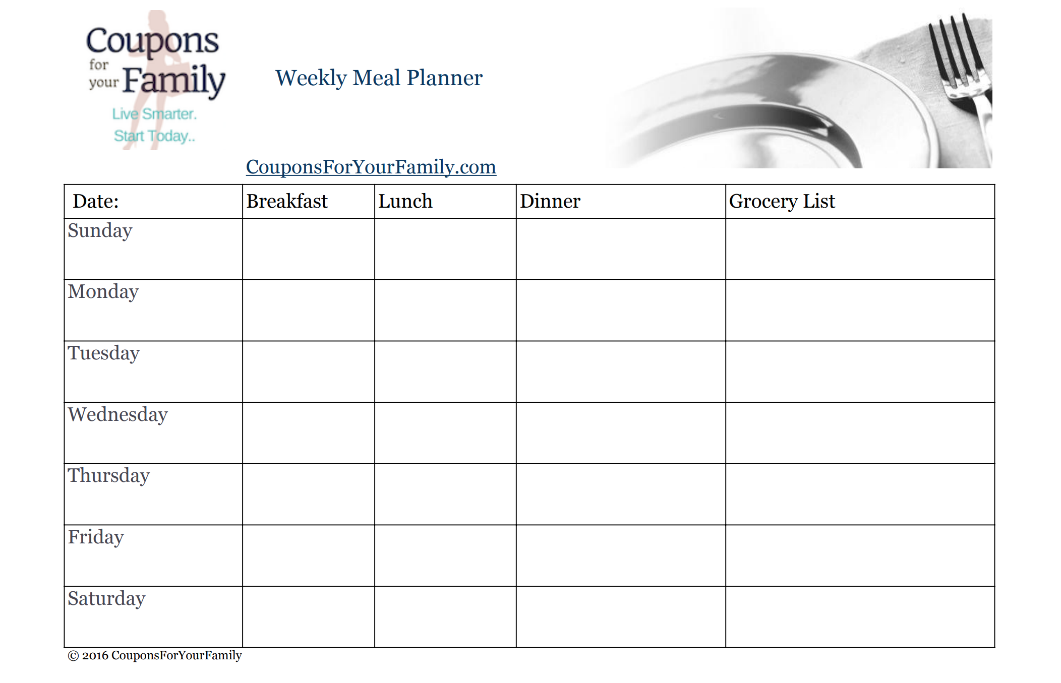 Five Menu Planning Basics to Follow with Free Template!