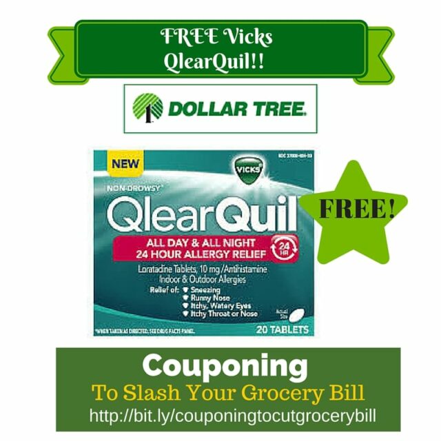 Dollar Tree Coupon Matchup: Free Vicks Qlearquil