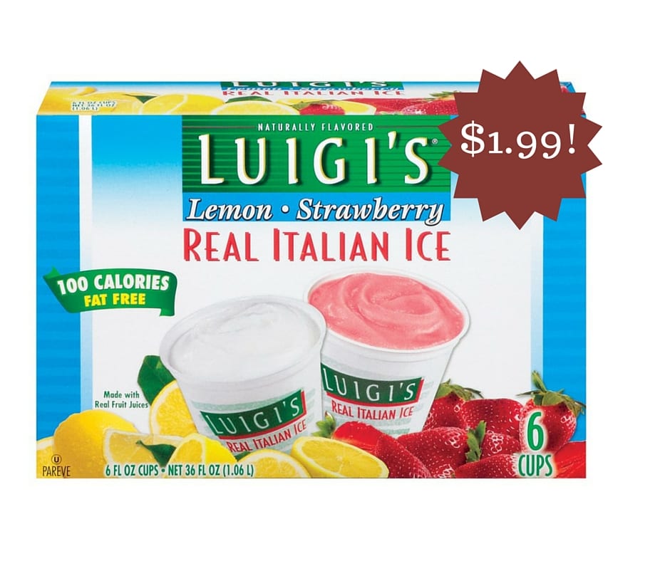 Luigis Italian Ice Only $1.99