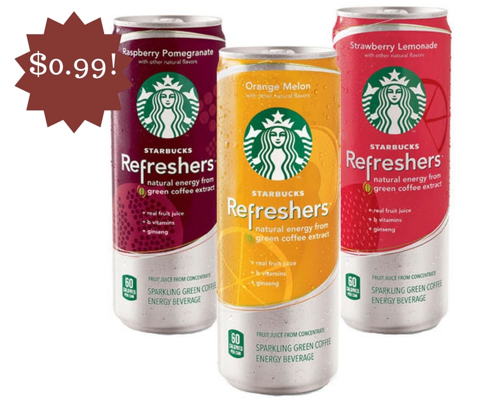 Starbucks Refreshers Energy Beverage Only $0.99