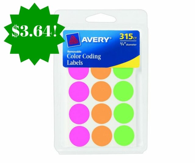 Avery Round Color Coding Labels Only $3.64 Shipped