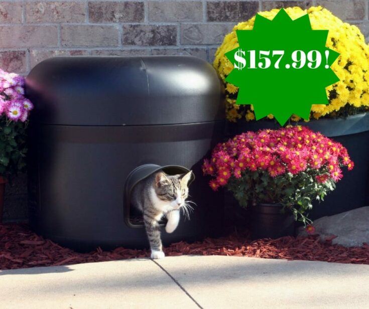 Amazon: Outdoor Insulated Cat House with Custom Pet Pillow Only $157.99 ...