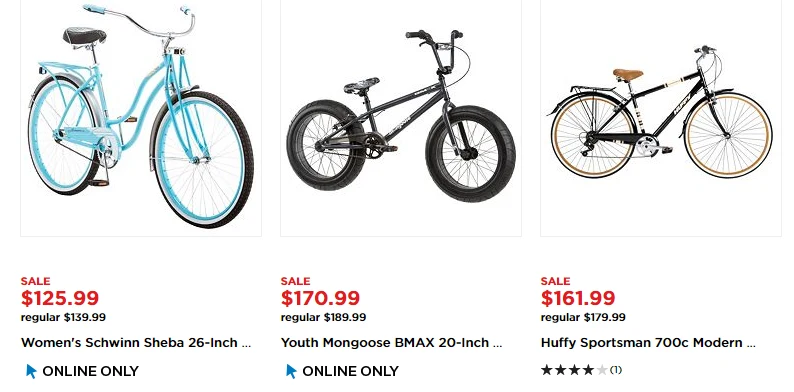 Bikes for 2024 sale kohls