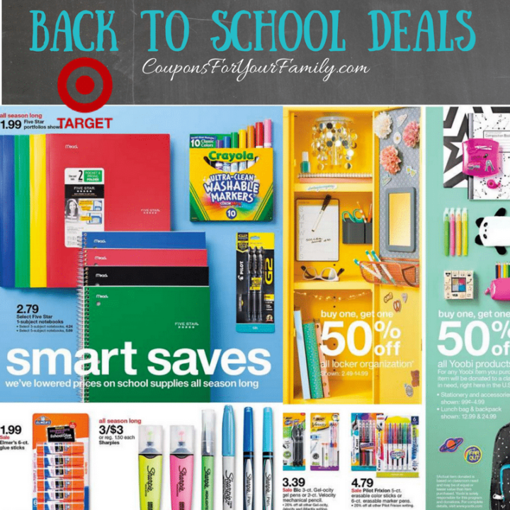 Target Back to School Deals July 23-29th: $1 Sharpies, B1G1 50% folders ...