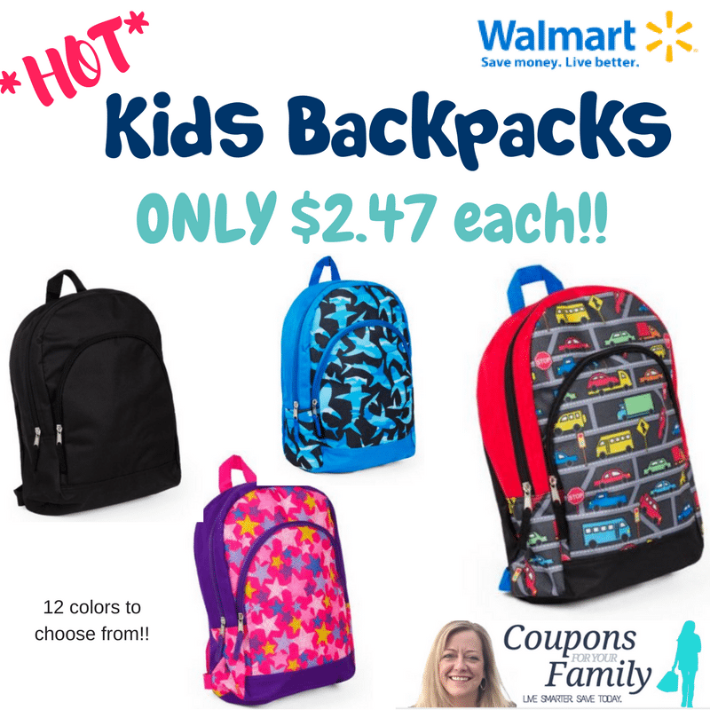 *HOT Back to School Deal still available* Walmart Kids Backpacks only ...