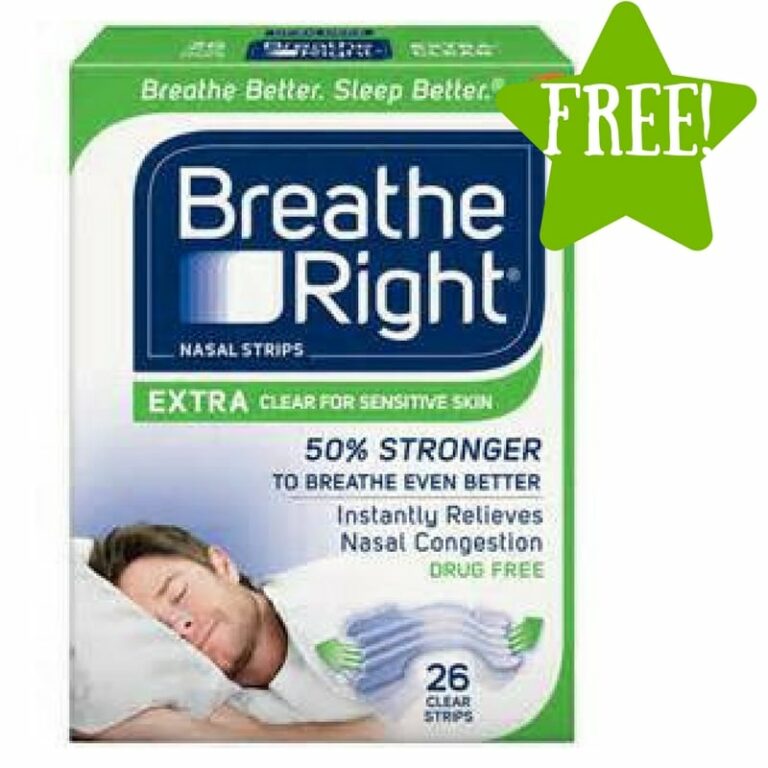 FREE Breathe Right Extra Clear Nasal Strips Sample