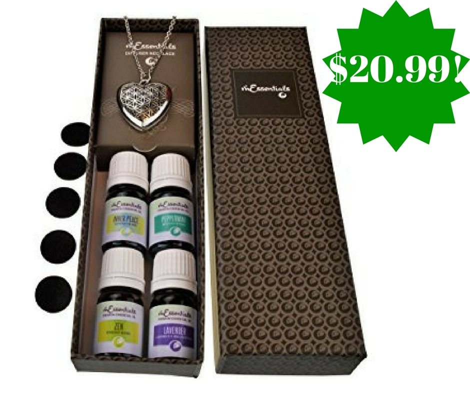 Amazon: Aromatherapy Essential Oil & Diffuser Necklace Gift Set Only $20.99