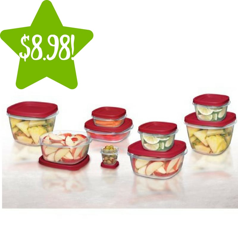 Walmart: 24 Piece Rubbermaid Easy Find Lids Food Storage Container Set Only $8.98 (Reg. $16.50) 