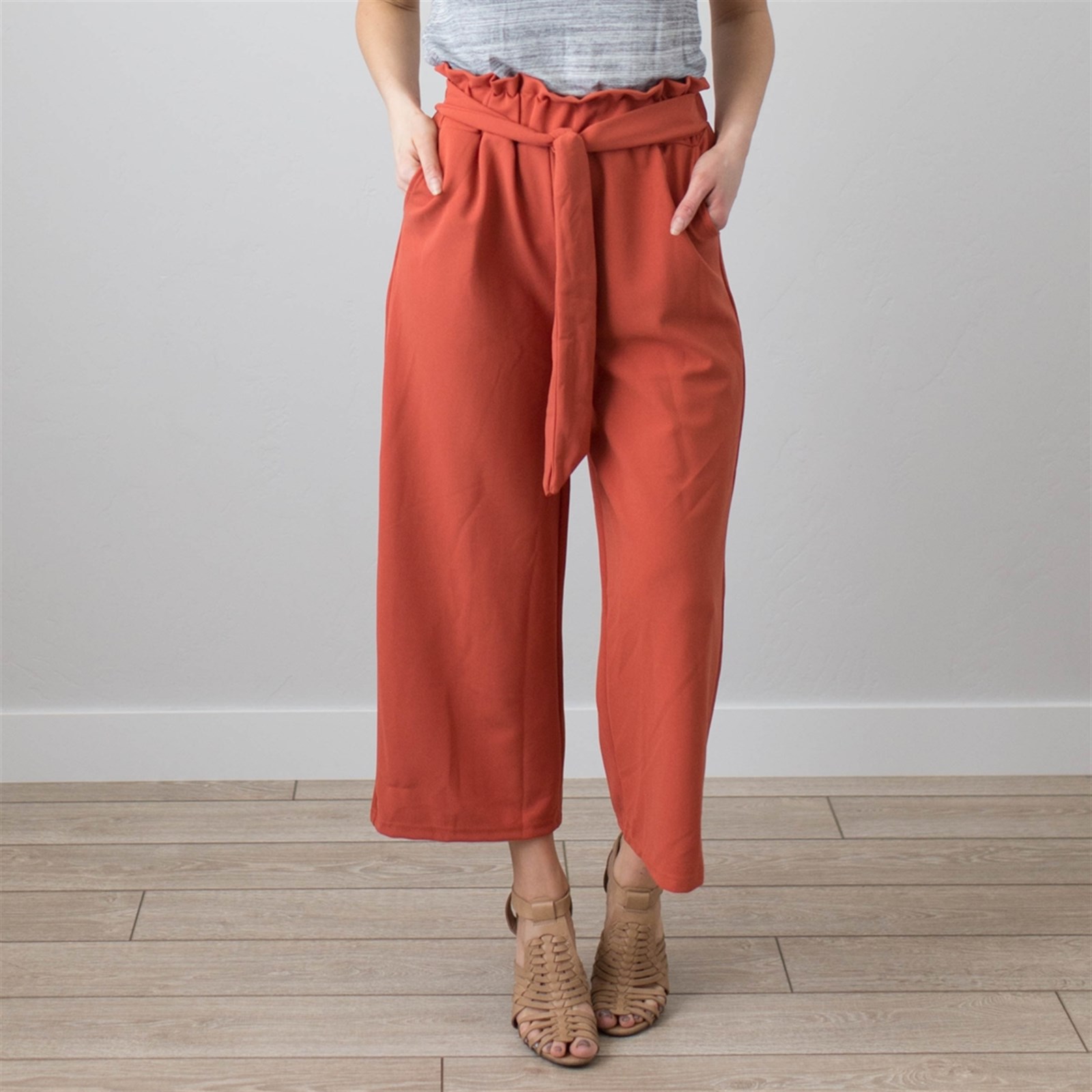 cropped palazzo pants women's