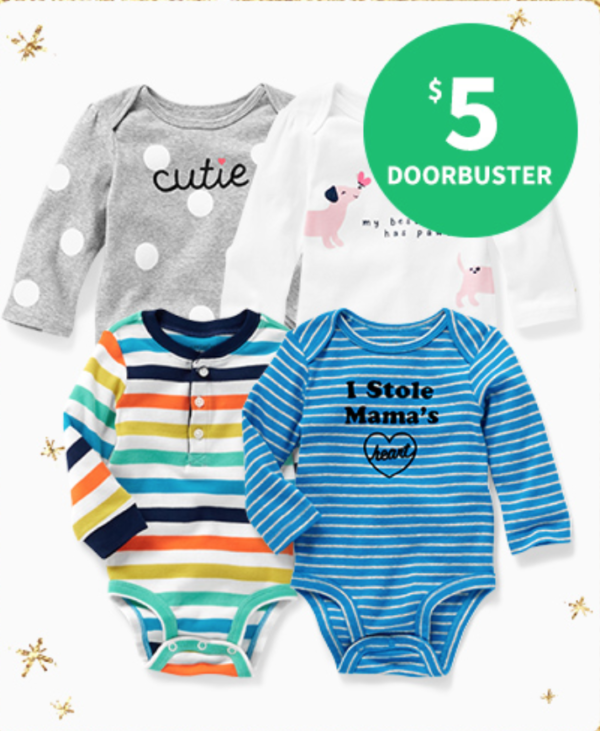 Carters Black Friday 2020 Doorbuster Deals LIVE NOW as low as 5!!!