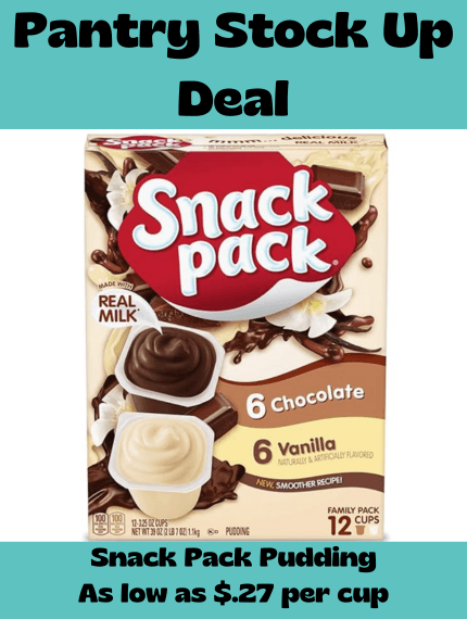 Snack Pack Pudding Deal