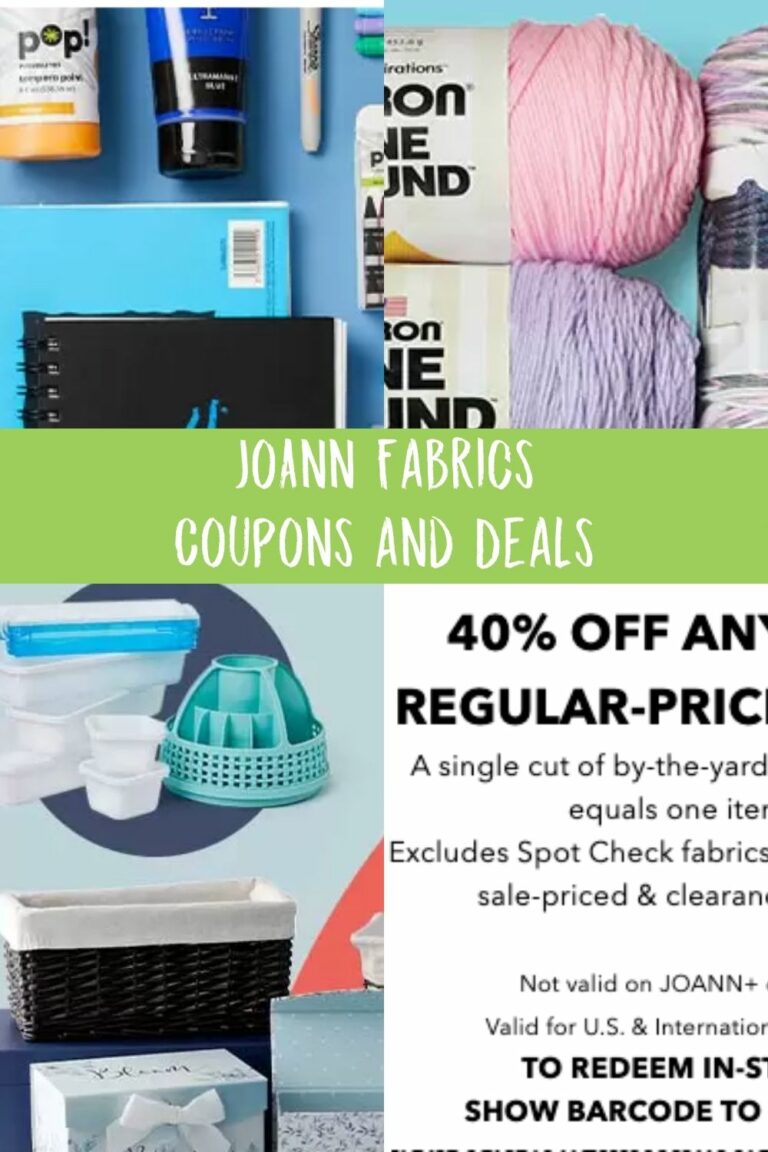 Joann Fabrics Printable coupons & online coupon codes
