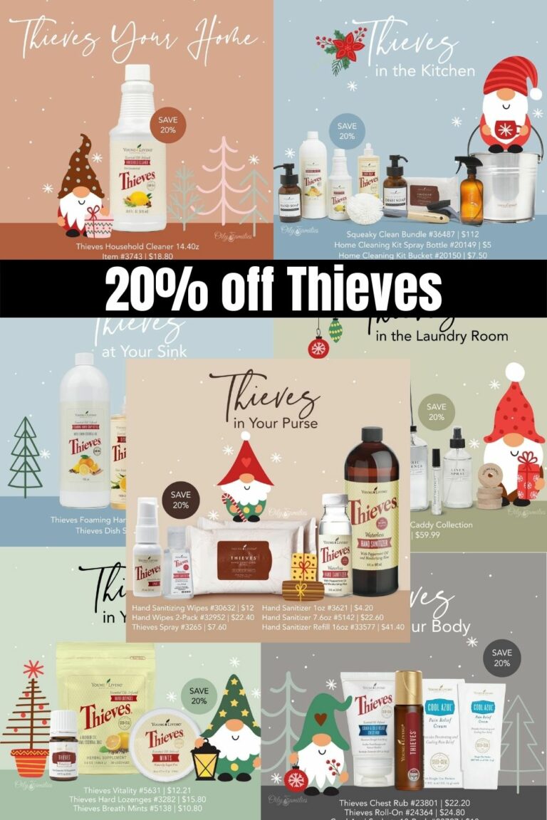 Young Living Essential Oils Cyber Monday Deals20 off Thieves products!