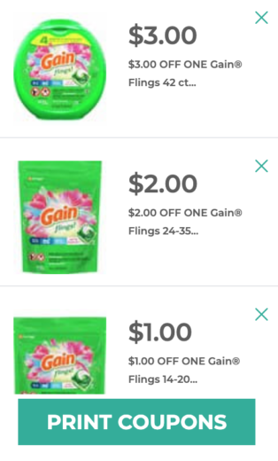 New Printable Gain Coupons & Deals