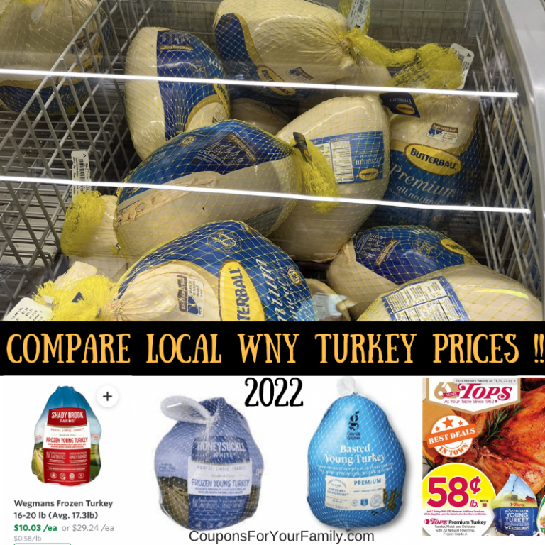 UPDATED 11/10/22 Thanksgiving Turkey Prices 2022 Tops, Wegmans