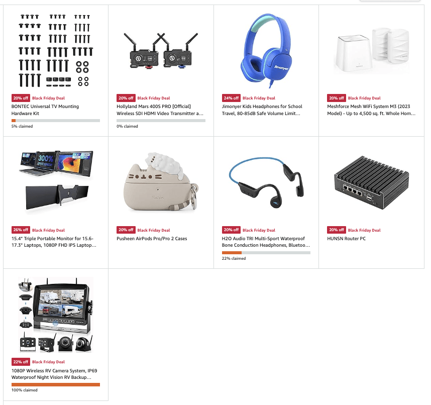 Amazon Black Friday 2023 Electronics pg 20