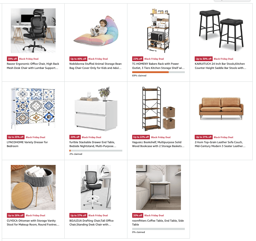 Amazon Black Friday 2023 Furniture pg 21