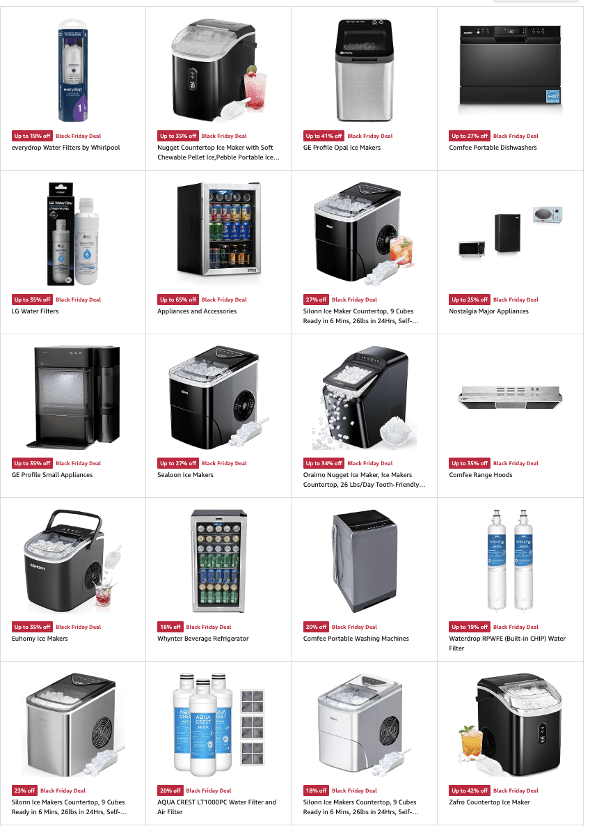 Amazon Black Friday Appliances 2023 pg 3