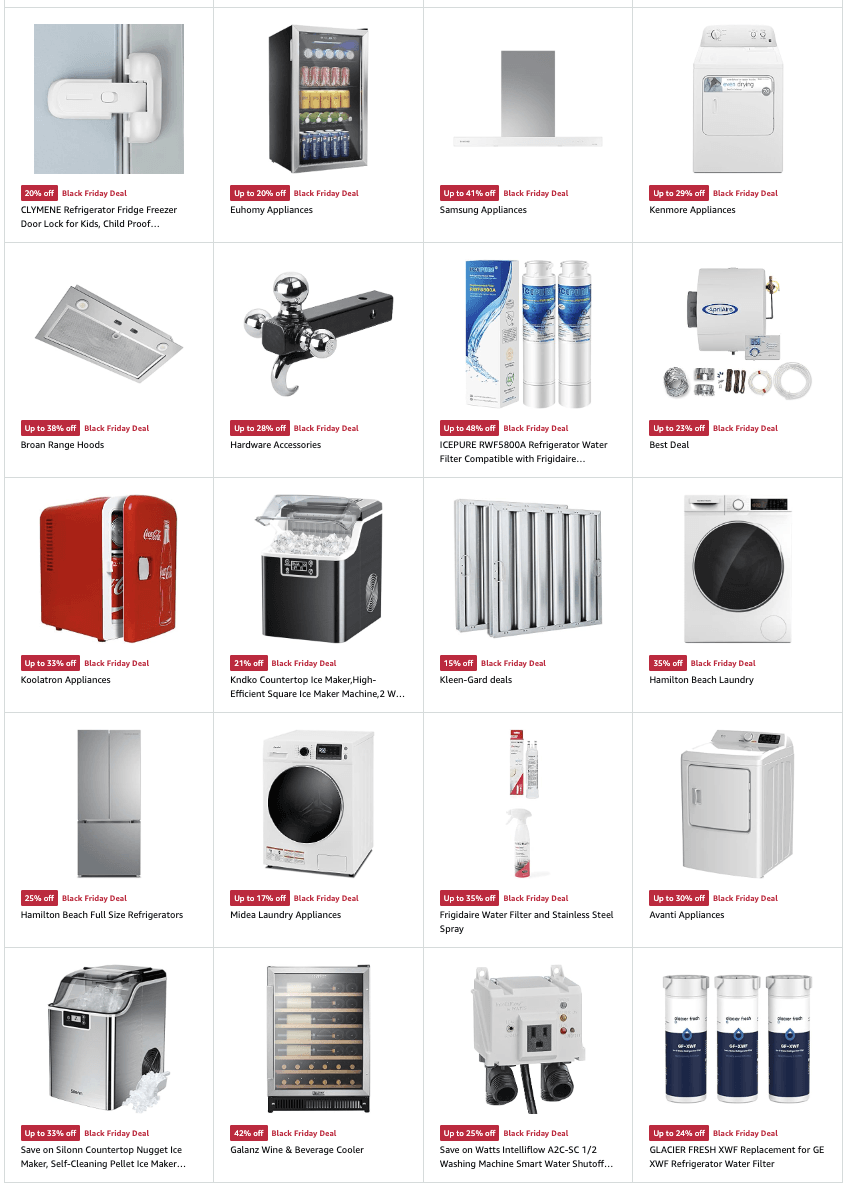 Amazon Black Friday Appliances 2023 pg 5