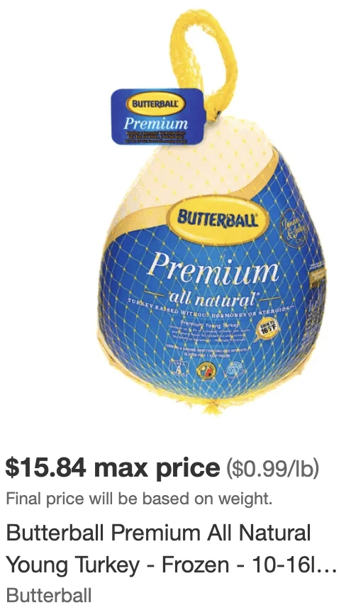 Target Butterball 2024