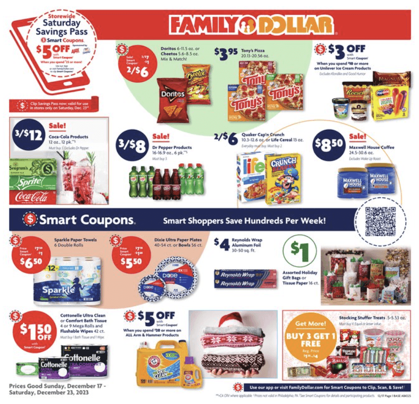 Family Dollar Weekly Ad (12 17 23 - 12 23 23), Toy Book 2023 & Digital 
