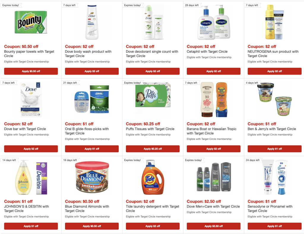 Target Grocery coupons