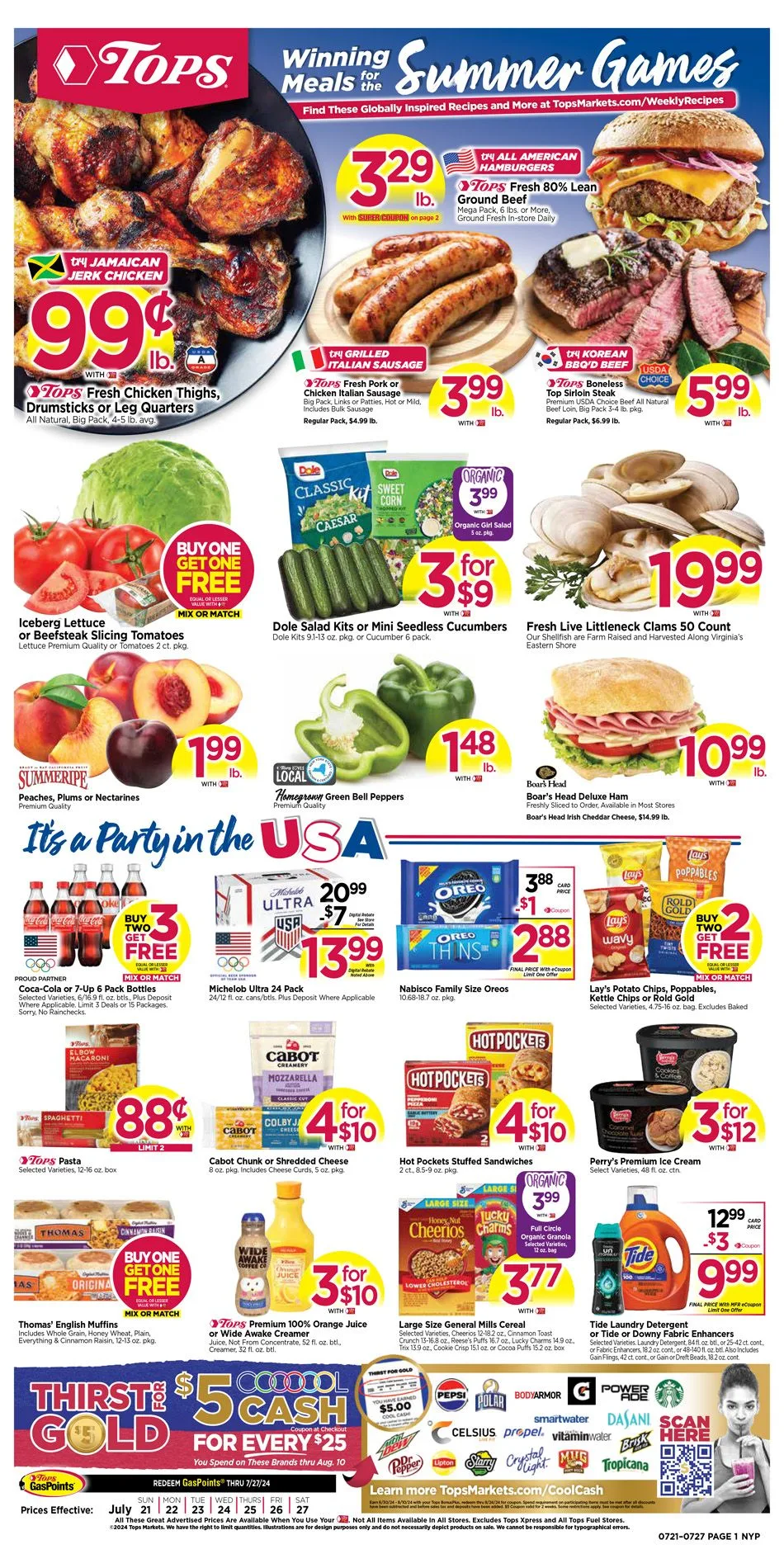 Tops Weekly Ad 7_21_24 pg 1