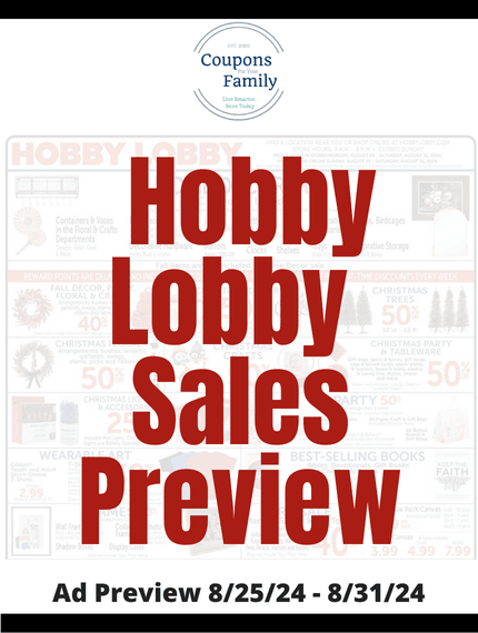 Hobby Lobby Ad This week 8_25_24