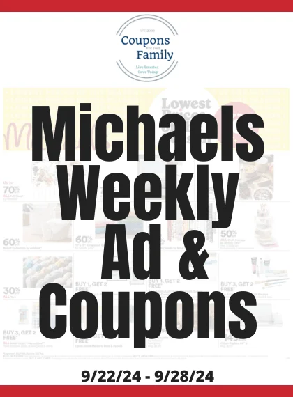 Michaels Weekly Ad & Coupon codes 9_22_24