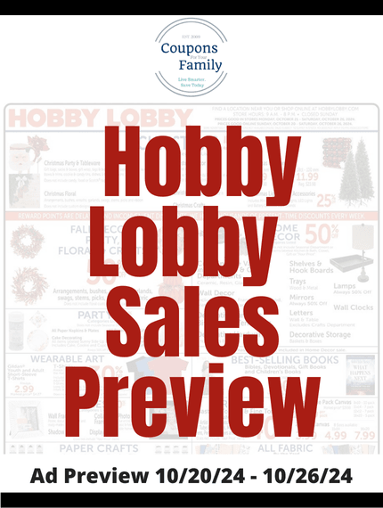 Hobby Lobby Ad This week 10_20_24