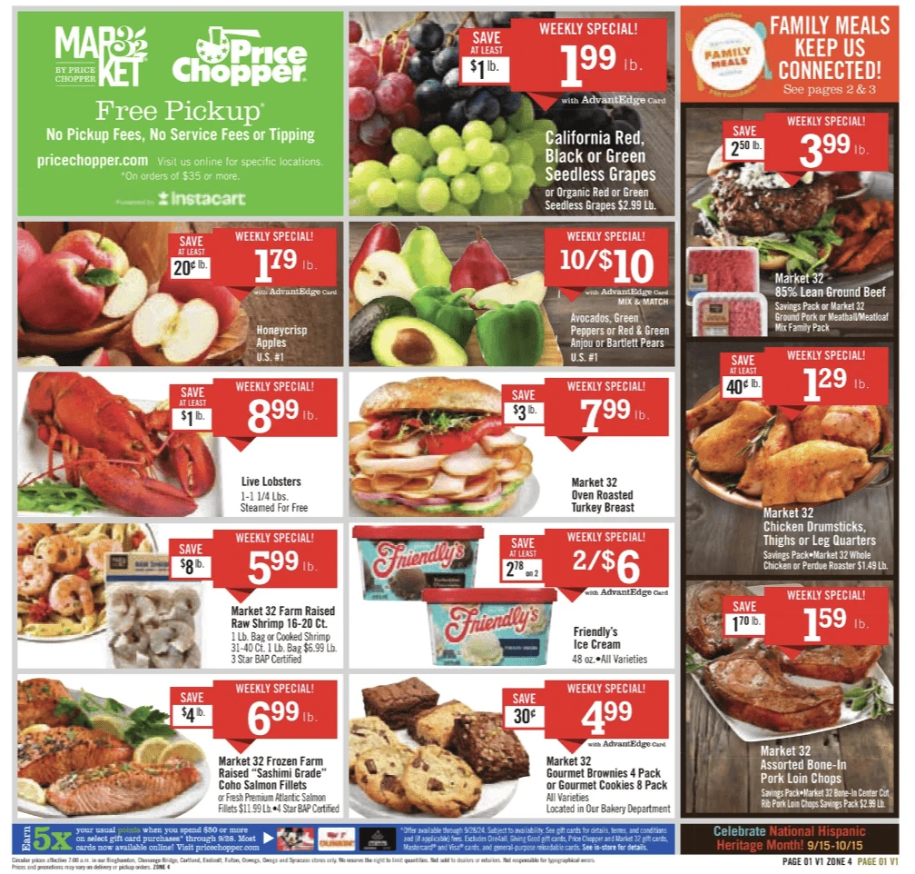 Price Chopper Ad 9_22_24 pg 1