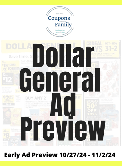 Dollar General Ad Preview 10_27_24