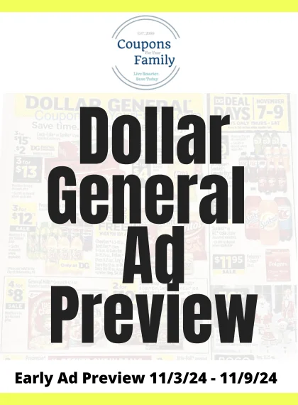 Dollar General Ad Preview 11_3_24