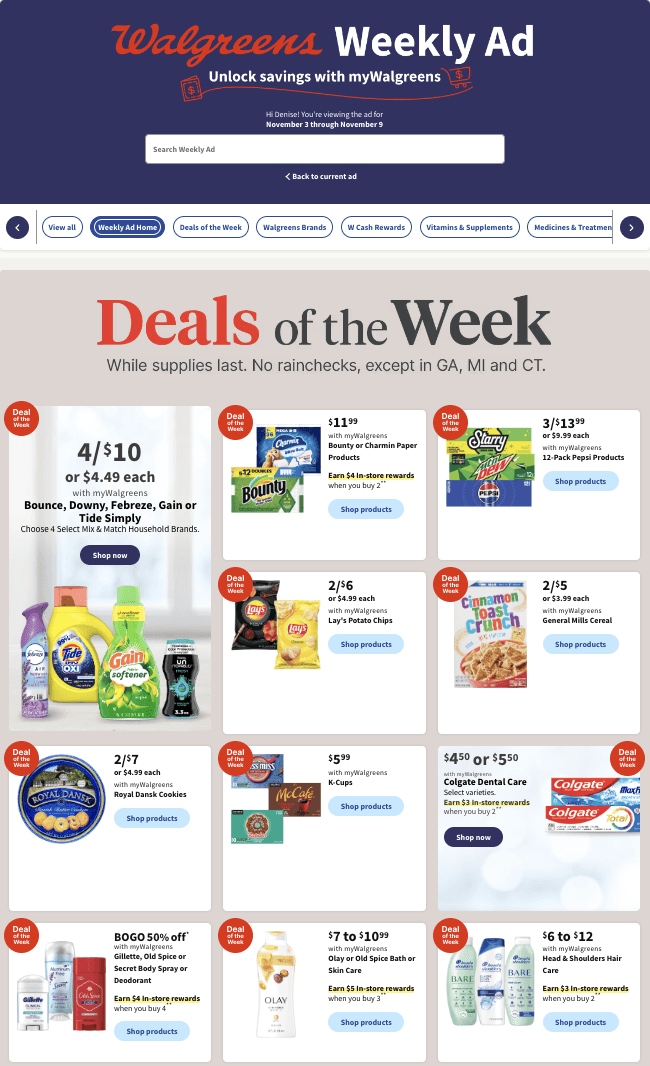 Walgreens Ad 11_3_24 pg 1