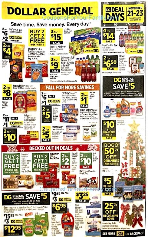 Dollar General Weekly Ad 11_17_24 pg 1