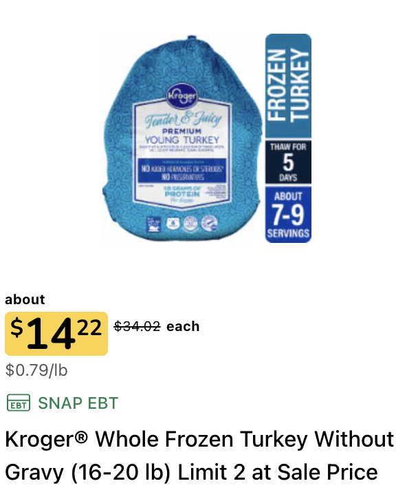 Kroger Brand Turkey 2024