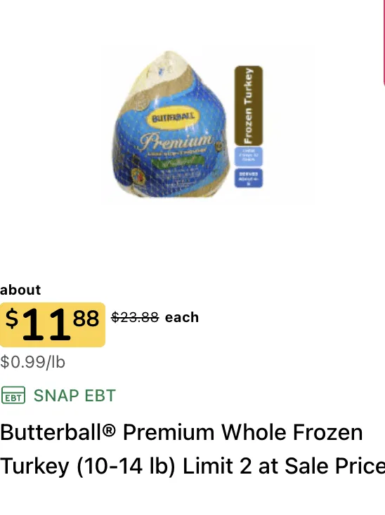 Kroger Butterball Turkey 2024