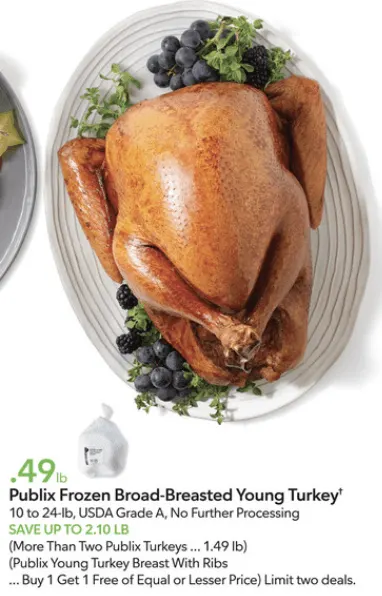 Publix Turkey Prices 2024