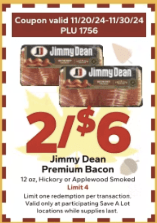 Save A Lot Bacon Coupon