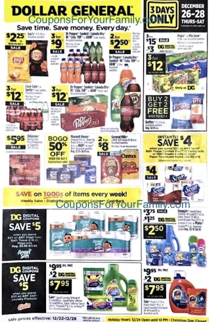 Dollar General Ad 12_22_24 pg 1