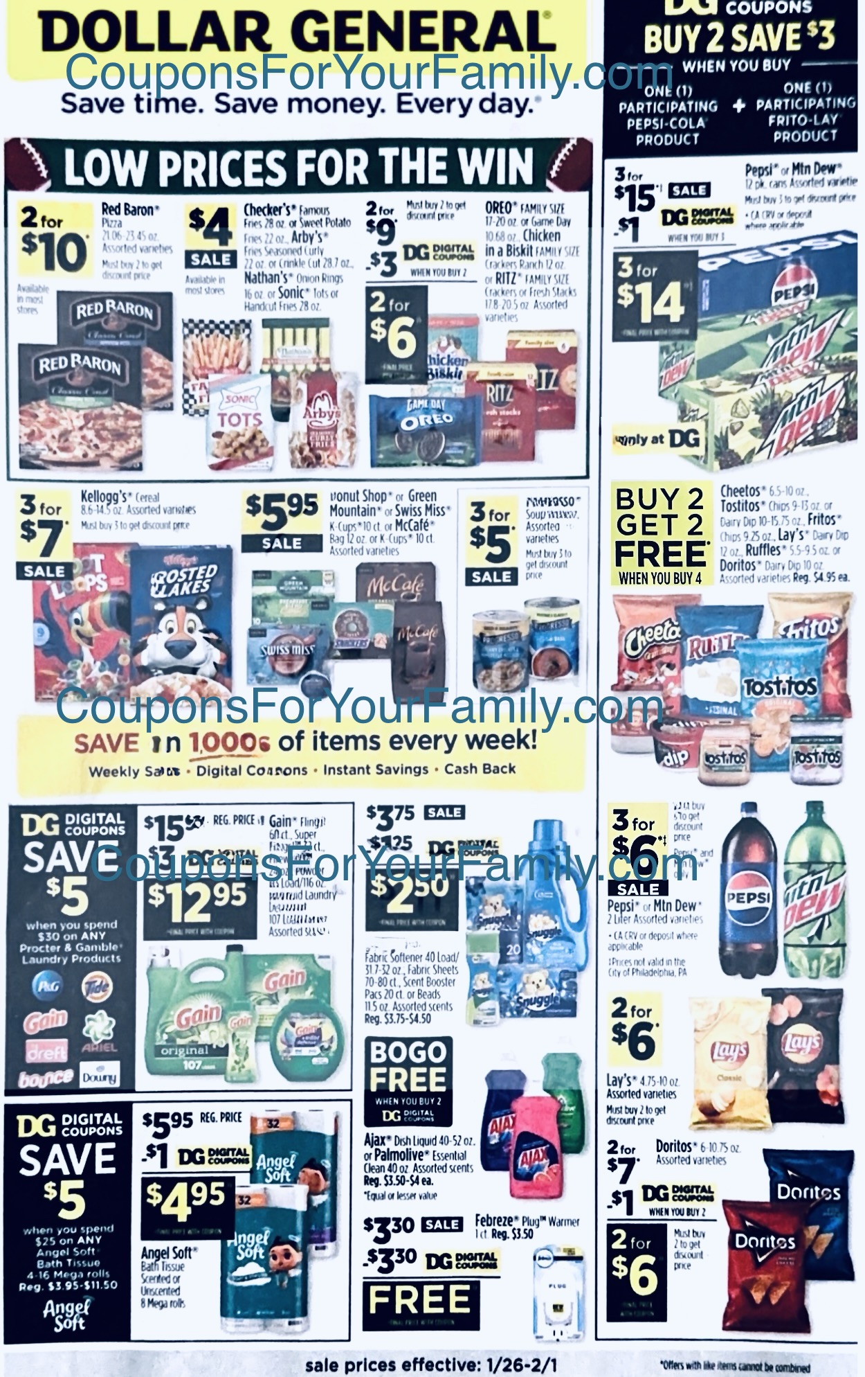 Dollar General Ad 1_25_25 pg 1