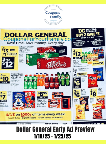 Dollar General Ad Preview 1_19_25