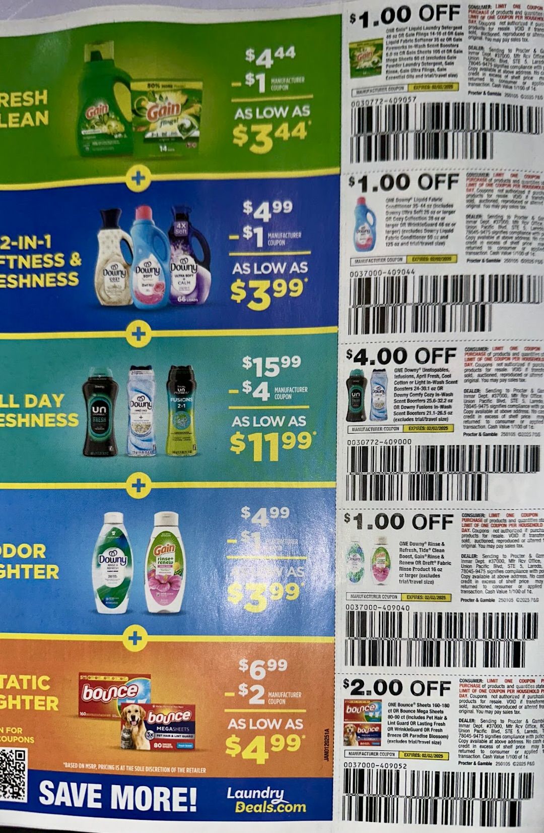 P&G Sunday Coupon Preview 1_12_25 pg 1