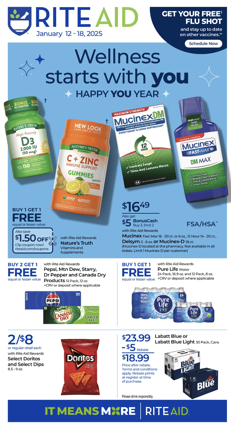 Rite Aid Ad 1_12_25 pg 1