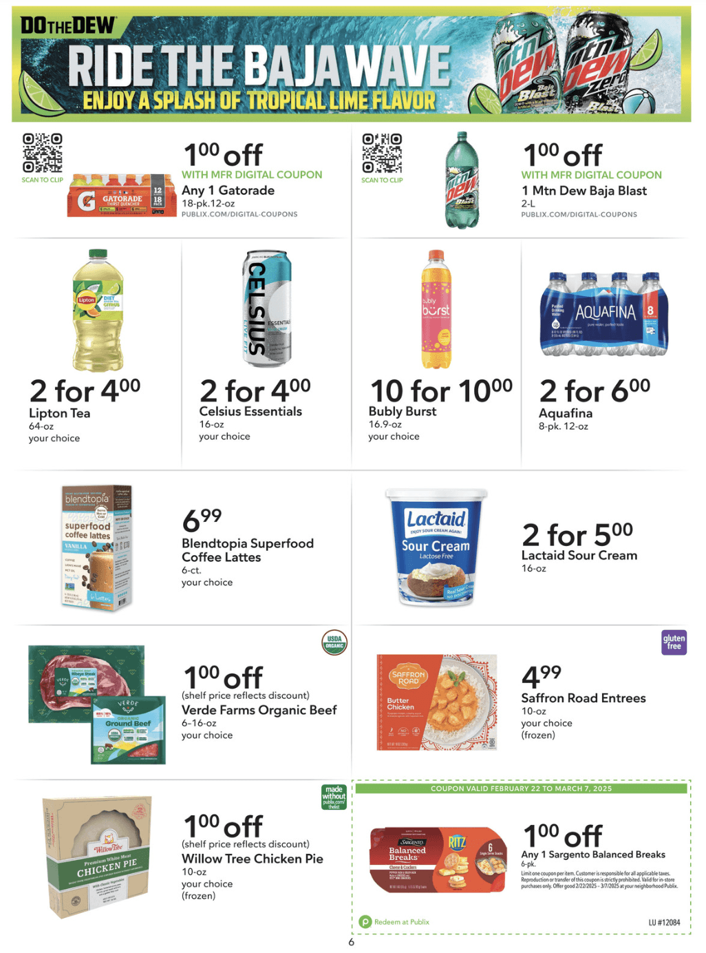 Publix Extra Savings Ad 2_22_25 pg 6